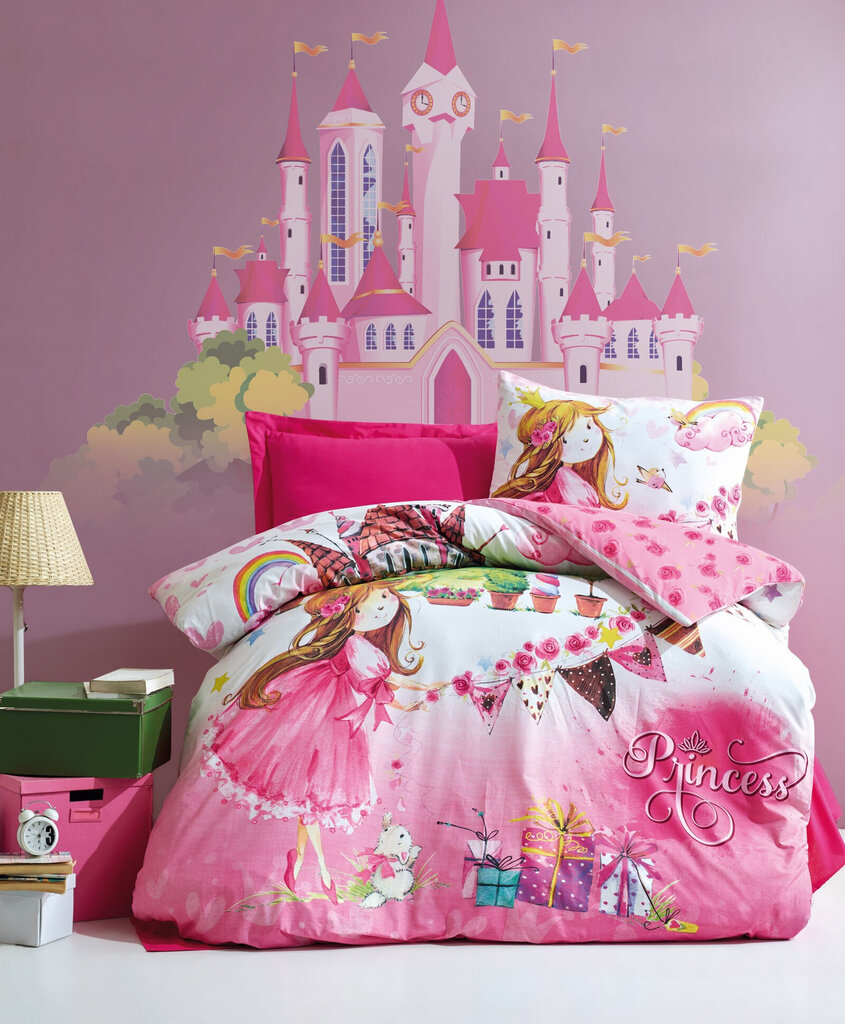 Laste voodipesukomplekt Princess 160x220, 3-osaline цена и информация | Beebide ja laste voodipesu | kaup24.ee