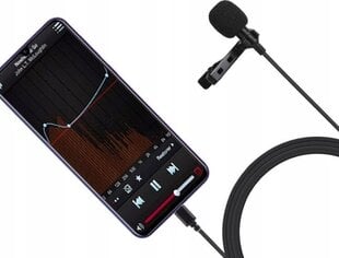 Puluzi juhtmega mikrofon USB-C-ga, tüüp C, 1,5 m цена и информация | Микрофоны | kaup24.ee