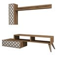 Комплект мебели для гостиной Kalune Design 845(LII), коричневый/белый