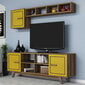 Elutoamööbli komplekt Kalune Design 845(LIX), pruun/kollane цена и информация | Sektsioonid | kaup24.ee