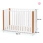 Beebivoodi Kinderkraft Koya 60x90 cm madratsiga 4in1 , valge hind ja info | Beebivoodid | kaup24.ee