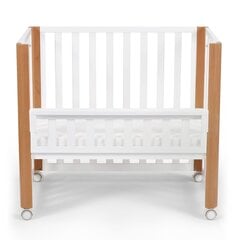 Детская кроватка Kinderkraft Koya 60x90 см с матрасом 4in1 , белый цена и информация | Детские кроватки | kaup24.ee