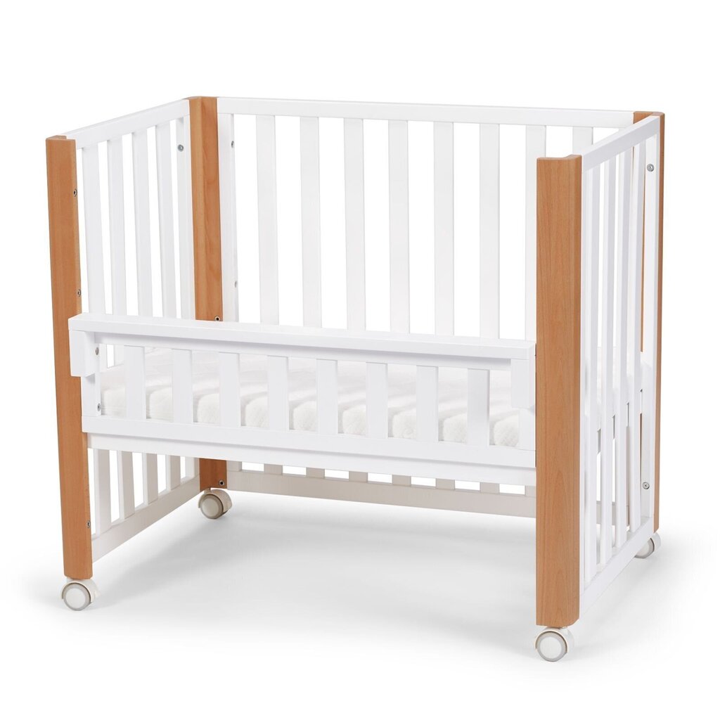 Beebivoodi Kinderkraft Koya 60x90 cm madratsiga 4in1 , valge hind ja info | Beebivoodid | kaup24.ee