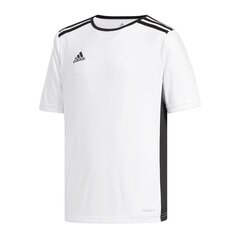 Футболка для мальчиков Adidas Entrada 18 Jr CF1044, белая цена и информация | Рубашки для мальчиков | kaup24.ee