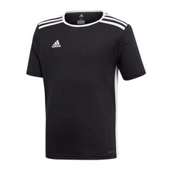 Poiste T-särk Adidas Entrada 18 Jr CF1041, must цена и информация | Рубашки для мальчиков | kaup24.ee