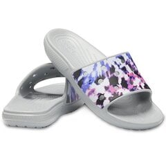 Naiste rannaplätud Crocs Classic Crocs Tie Dye Mania Slide W 206481 97K, 53570 цена и информация | Обувь для плавания | kaup24.ee