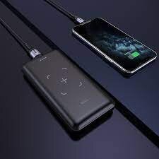 Juhtmevaba laadimispank Hoco J50 Micro USB, Lightning, Type-C, USB 10000mAh must hind ja info | Akupangad | kaup24.ee