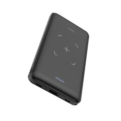 Внешний аккумулятор для беспроводной зарядки Hoco J50 Micro USB, Lightning, Type-C, USB 10000mAh, черный цена и информация | Зарядные устройства Power bank | kaup24.ee