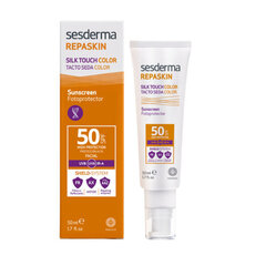 Sesderma Repaskin Silk Touch Color SPF50 50ml цена и информация | Кремы от загара | kaup24.ee