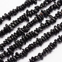Бусины Natural Black Spinel, 4-12x4-12 мм., 1 нить цена и информация | Принадлежности для изготовления украшений, бисероплетения | kaup24.ee