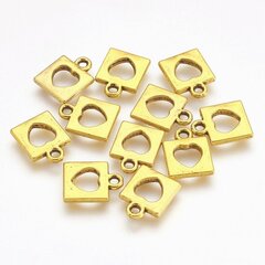 Ripats "Lukk", 14x11x2 mm, 4 ühikut, 1 kott цена и информация | Принадлежности для изготовления украшений, бисероплетения | kaup24.ee