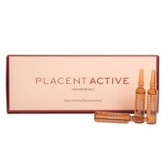 Cерум для роста волос Placent Activ Milano Hair Care Vials, 12x6 мл цена и информация | Средства для укрепления волос | kaup24.ee