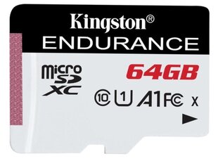 Kingston Technology High Endurance 64 GB цена и информация | Карты памяти для телефонов | kaup24.ee