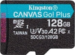 Kingston 128GB Canvas Go Plus цена и информация | Карты памяти для телефонов | kaup24.ee