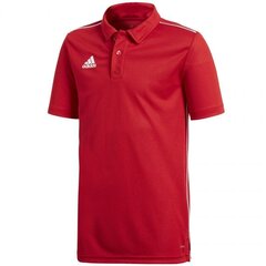 T-särk poistele Adidas Core 18 Polo Jr CV3681 цена и информация | Рубашки для мальчиков | kaup24.ee