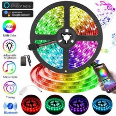 5m veekindel RGB LED-riba komplekt koos Bluetooth-kontrolleriga hind ja info | LED ribad | kaup24.ee