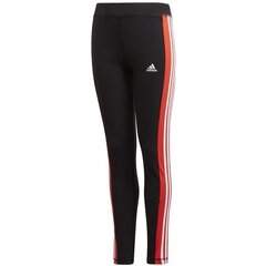 Spordipüksid tüdrukutele Adidas Yg Lin 3s Tight Jr, GD6214, mustad hind ja info | Tüdrukute retuusid, püksid | kaup24.ee