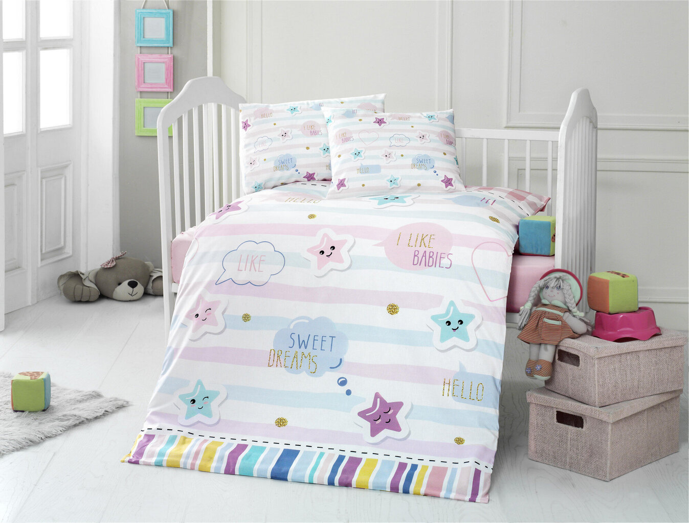 Laste voodipesukomplekt Dream, 4-osaline hind ja info | Beebide ja laste voodipesu | kaup24.ee