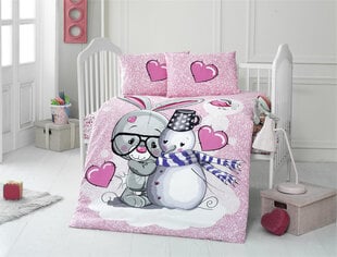 Laste voodipesukomplekt Love, 4-osaline hind ja info | Beebide ja laste voodipesu | kaup24.ee