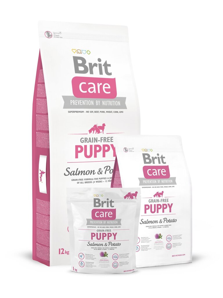 Brit Care Puppy Salmon & Potato koeratoit 3 kg hind ja info | Kuivtoit koertele | kaup24.ee