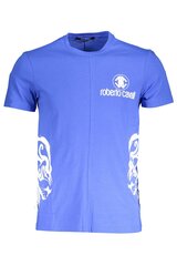 Мужская футболка Roberto Cavalli, синяя цена и информация | Мужские футболки | kaup24.ee
