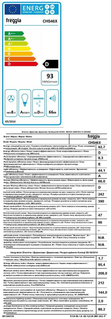 Freggia CHS46X hind ja info | Õhupuhastid | kaup24.ee