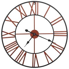 vidaXL seinakell metall 58 cm punane цена и информация | Часы | kaup24.ee