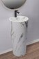 Keraamiline kraanikauss koos jalaga REA Blanka, marmorist matt hind ja info | Kraanikausid, valamud | kaup24.ee