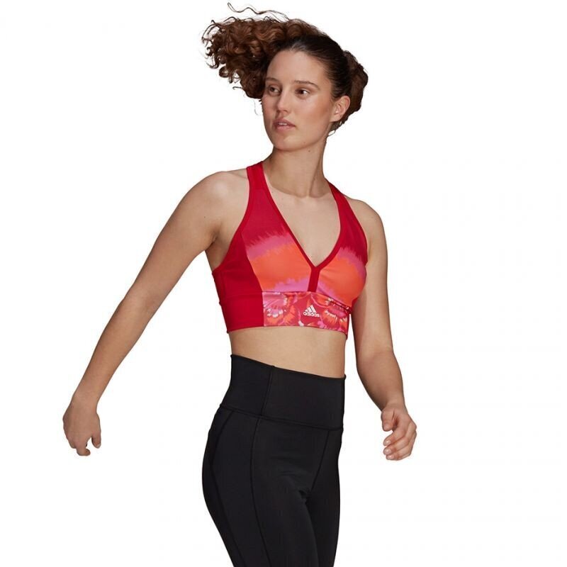 Naiste spordirinnahoidja Adidas Farm All-Over-Print Bra Top Aeroready W GM7144 цена и информация | Naiste spordiriided | kaup24.ee