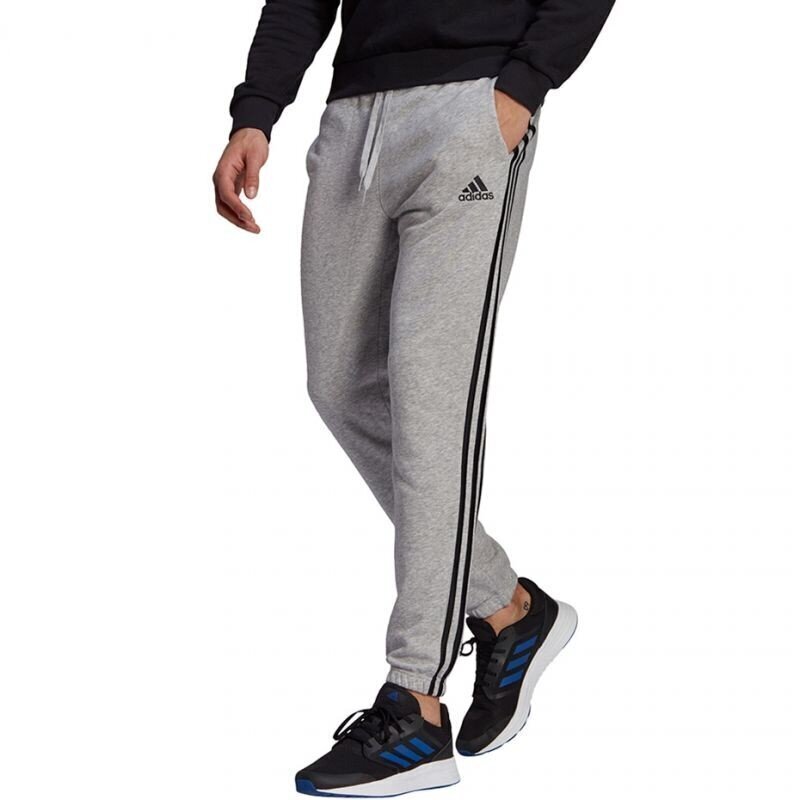 Meeste spordipüksid Adidas Essentials Tapered Elastic Cuff 3 Stripes Pant M GK9001 цена и информация | Meeste spordiriided | kaup24.ee