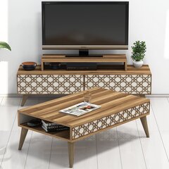 Комплект мебели для гостиной Kalune Design 845(X), темно-коричневый цена и информация | Секция КАЛАБРИНИ I, белая | kaup24.ee