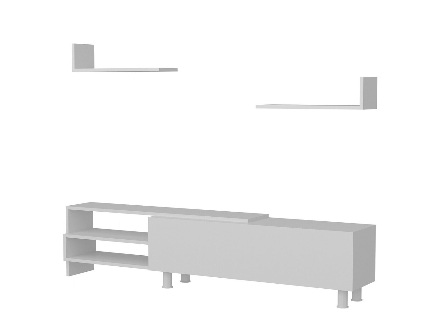 Elutoamööbli komplekt Kalune Design 745(III), valge цена и информация | Sektsioonid | kaup24.ee