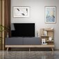 TV-laud Kalune Design 382, 180 cm, hall/pruun hind ja info | TV alused | kaup24.ee