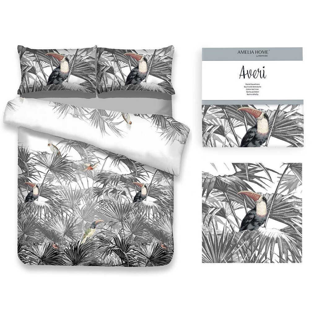 AmeliaHome voodipesukomplekt Averi Toucan 160x200, 3-osaline цена и информация | Voodipesu | kaup24.ee