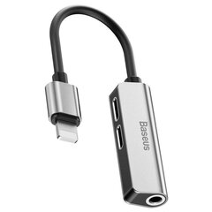 Адаптер Baseus 3-в-1, серый цена и информация | Адаптеры и USB-hub | kaup24.ee