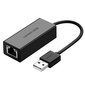 USB kaabel Ugreen 2.0 100 Mbps Ethernet external network adapter, juodas (CR110 20254) цена и информация | Mobiiltelefonide kaablid | kaup24.ee