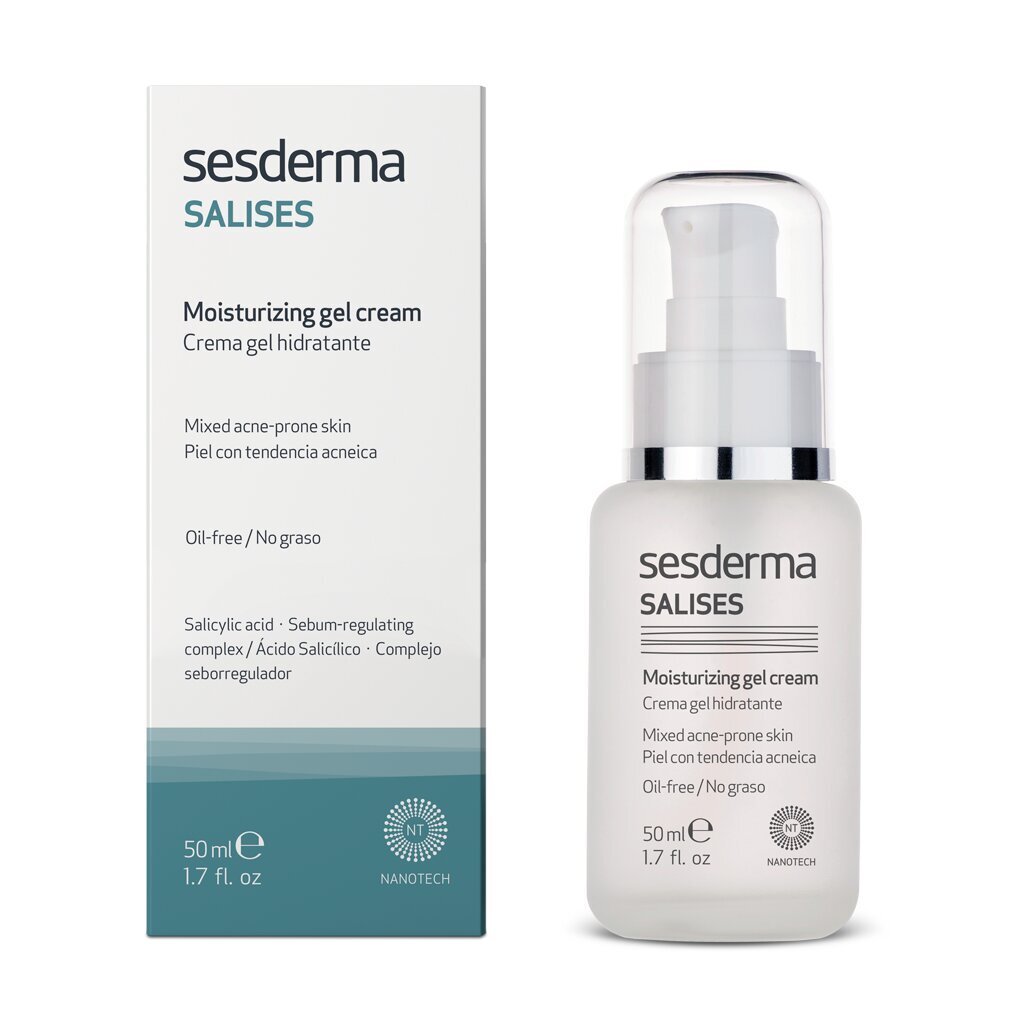 Niisutav geel kreem Sesderma Salises Moisturizing Gel Cream, 50 ml hind ja info | Näokreemid | kaup24.ee