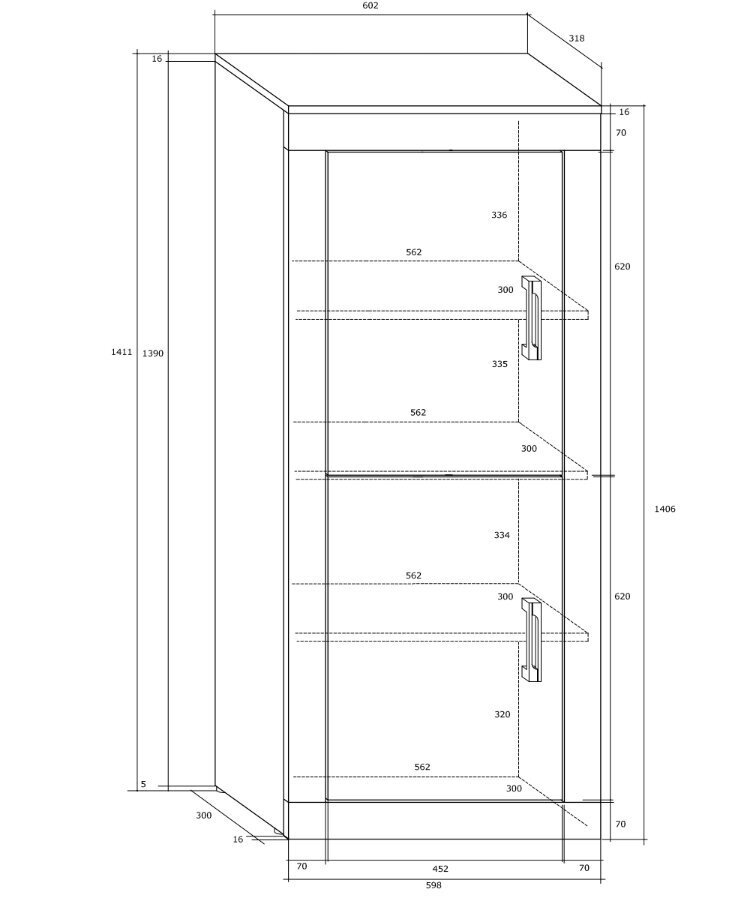 Riiul Verin 2D, valge/must hind ja info | Riiulid | kaup24.ee