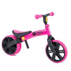 Балансировочный велосипед Yvolution Velo Junior, розовый цена и информация | Детский трехколесный велосипед - коляска с удобной ручкой управления для родителей Riff F95941 2в1, фиолетовый | kaup24.ee