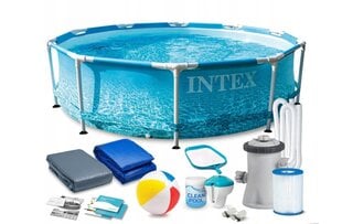 Каркасный бассейн Intex 305x76, с фильтром, насосом, термометром цена и информация | Бассейны | kaup24.ee