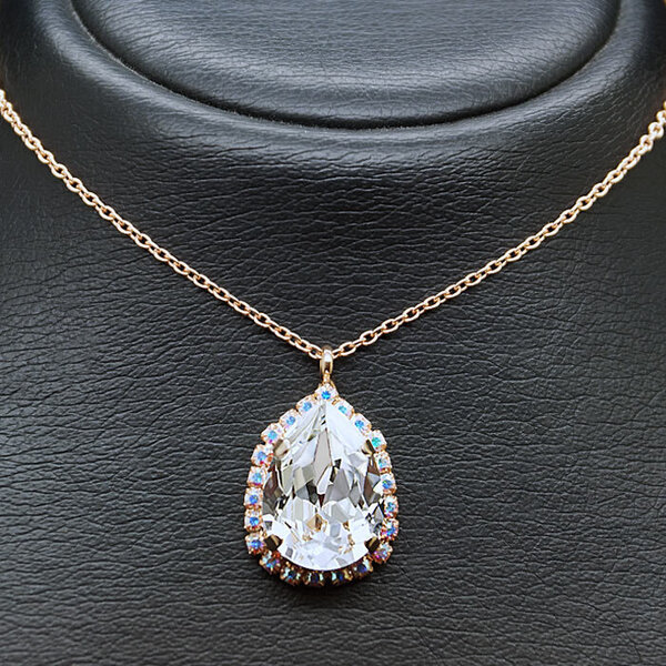 Swarovski kristallidega kaunistatud naiste kaelakee DiamondSky Celestial Drop III
