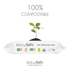 Niisked salvrätikud Eco by Naty, 56 tk. hind ja info | Niisked salvrätikud | kaup24.ee