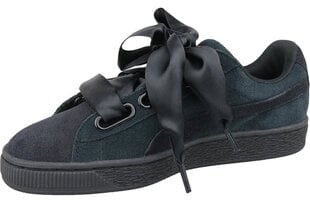 Повседневные женские туфли Puma Wns Suede Heart Pebble 365210-04, черные цена и информация | Спортивная обувь, кроссовки для женщин | kaup24.ee