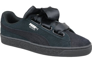 Повседневные женские туфли Puma Wns Suede Heart Pebble 365210-04, черные цена и информация | Спортивная обувь, кроссовки для женщин | kaup24.ee