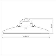 Klaaskaas Tramontina Monaco, 28 cm hind ja info | Pannid | kaup24.ee