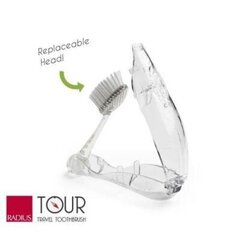 Складная зубная щетка для путешествий Radius Tour Travel Brush цена и информация | Для ухода за зубами | kaup24.ee