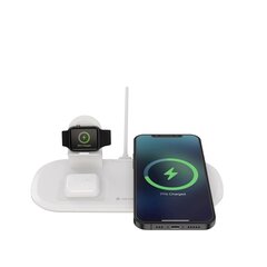 Беспроводное зарядное устройство Devia 3 в 1 для iPhone / Airpods / Apple Watch 5V / 2A / 15W / + кабель USB-C / белое цена и информация | Зарядные устройства для телефонов | kaup24.ee