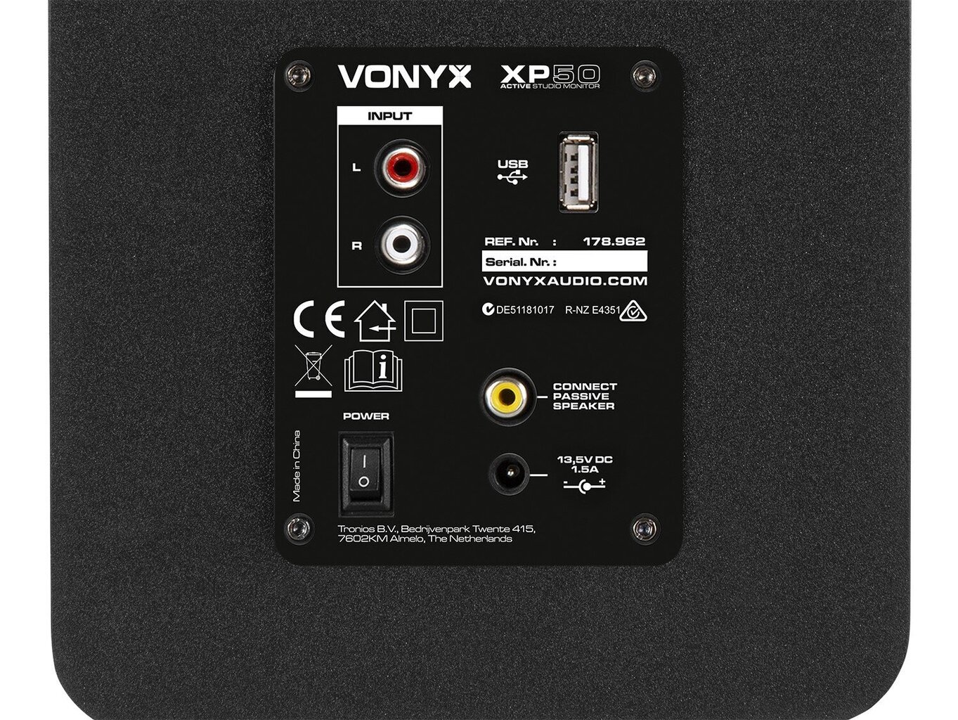 Vonyx XP50 aktiivstuudio monitorid (paar) 5,25 ”USB BT цена и информация | Kõlarid | kaup24.ee