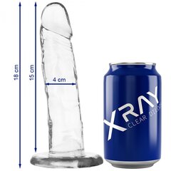Läbipaistev dildo Xray (18x4cm) hind ja info | Dildod | kaup24.ee