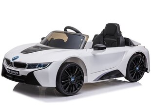 Elektriauto lastele BMW I8 JE1001, valge hind ja info | Laste elektriautod | kaup24.ee